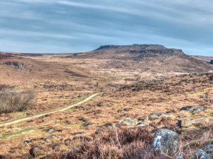 Higger Tor and Carl Walk from above the Burbage Valley